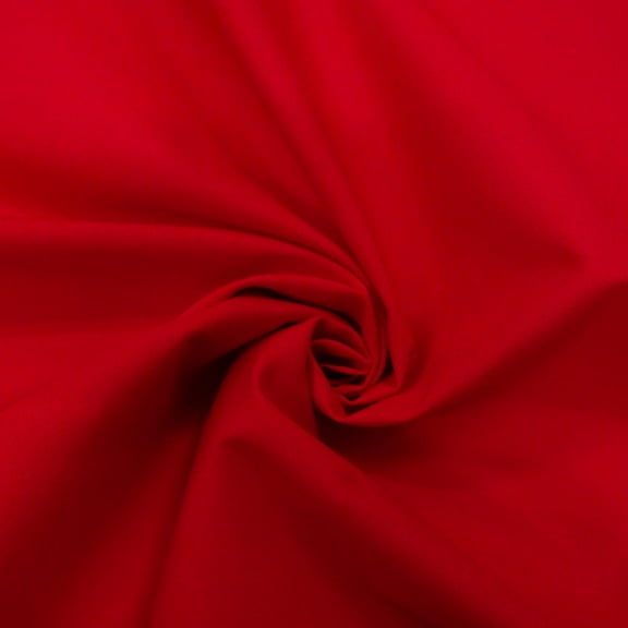 Waverly Inspirations 44" (3 Yards Cut) 100% Cotton Solid Quilting Fabric Precut, Poppy Red
