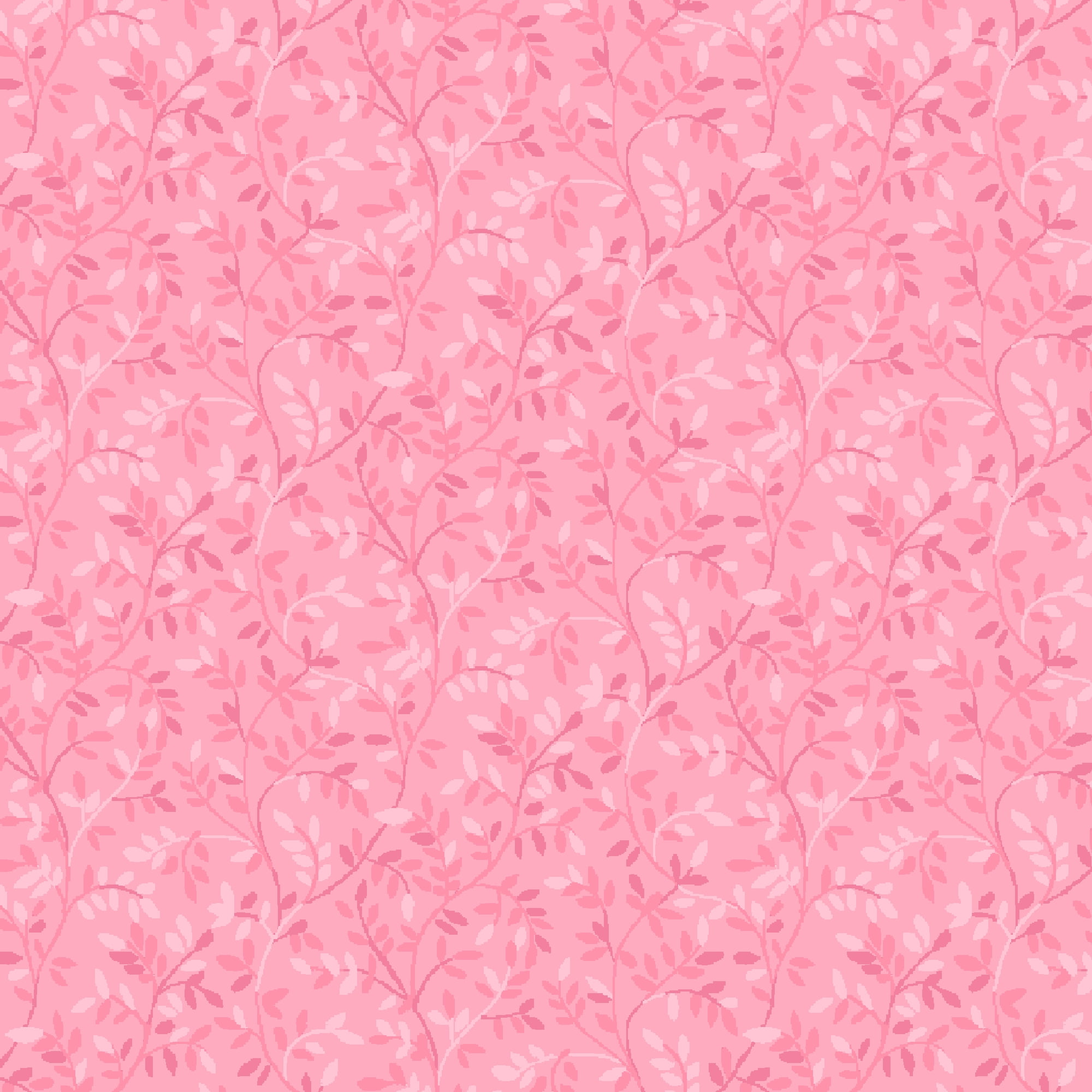 Waverly Inspirations Cut by the Yard Sewing & Craft Fabric, 100% Cotton, Italian Leaves, Pink Nectar, 44 in Wide