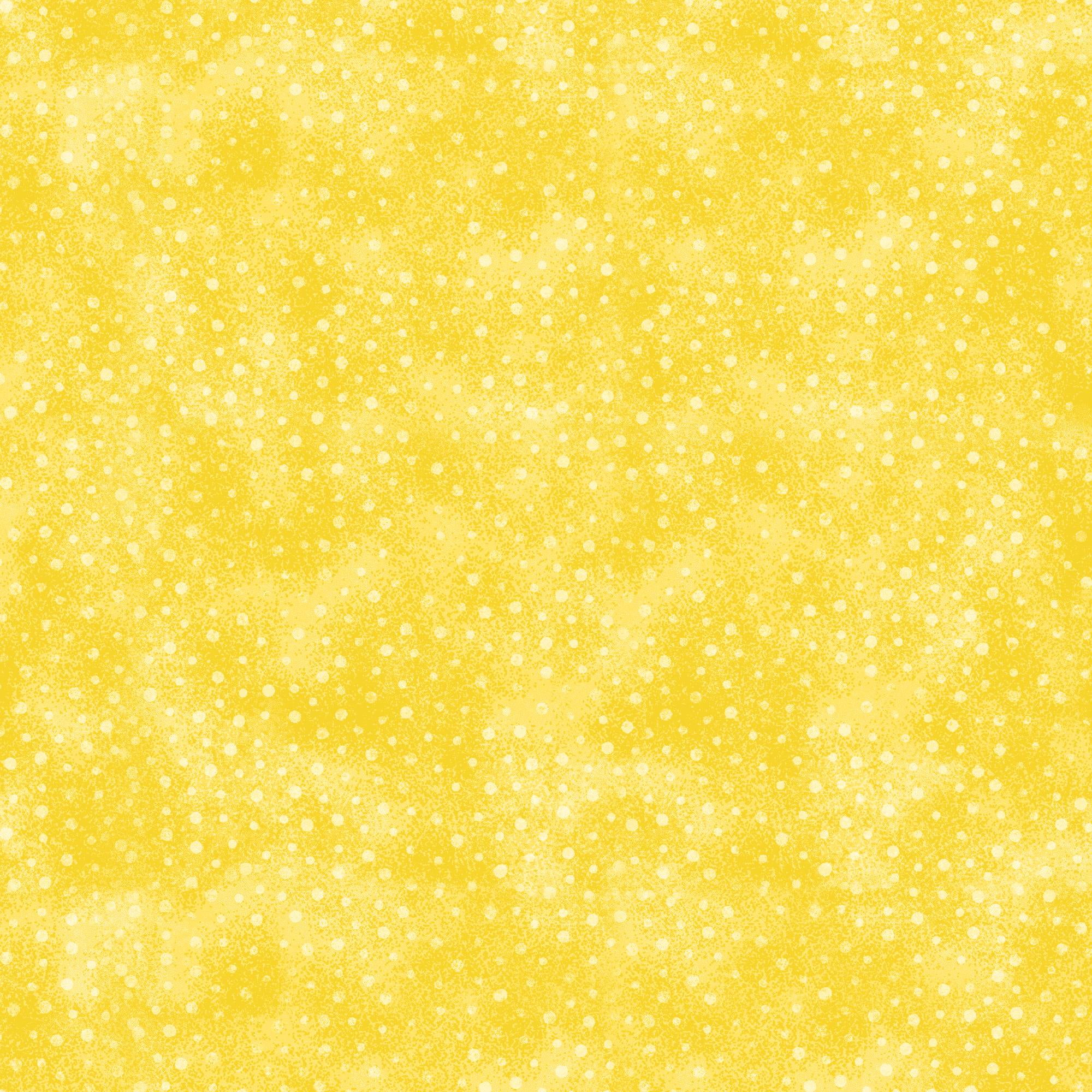 Waverly Inspirations Cut by the Yard 100% Cotton Norway Dots, Honey Yellow , 44" Wide for Quilting & Sewing