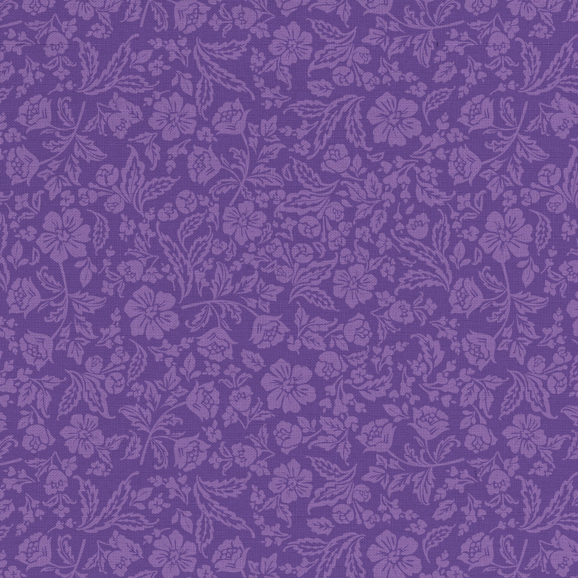 Waverly Inspirations Cut by the Yard 100% Cotton Paris Floral, Purple , 44" Wide for Quilting & Sewing