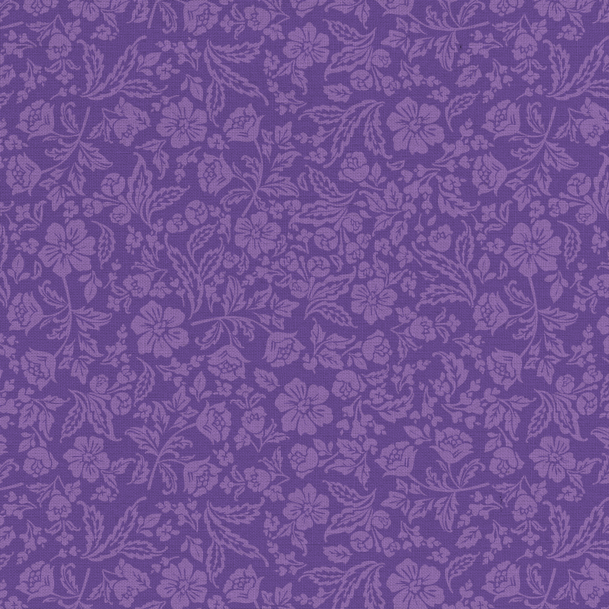 Waverly Inspirations 44" Cotton Paris Floral Coordinate Sewing & Craft Fabric by the Yard, Purple - image 1 of 2