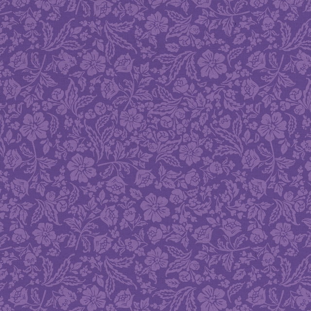 Waverly Inspirations 44" Cotton Paris Floral Coordinate Sewing & Craft Fabric by the Yard, Purple