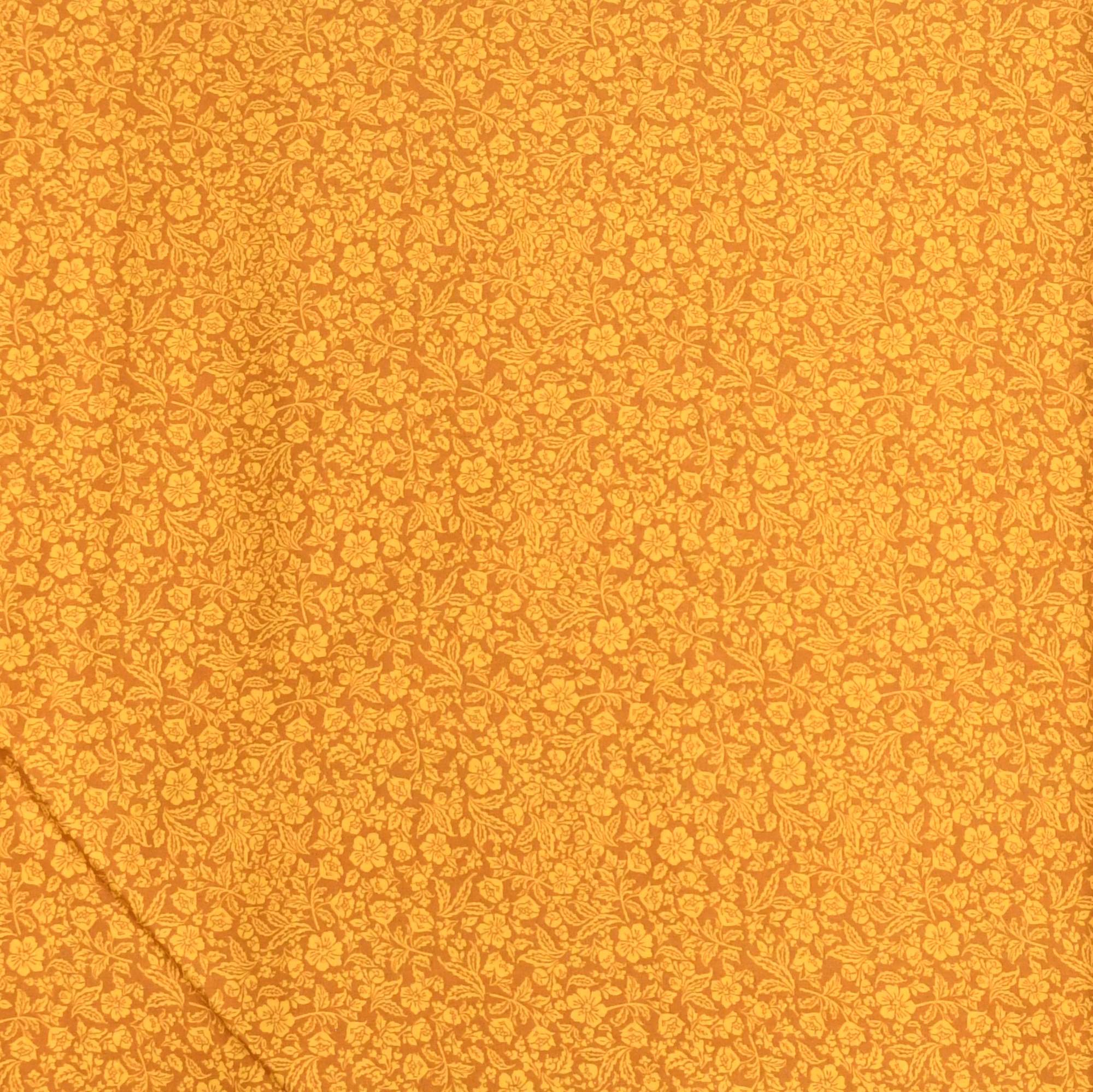 Waverly Inspirations 44" Cotton Paris Floral Fabric by the Yard, Marigold - image 1 of 2