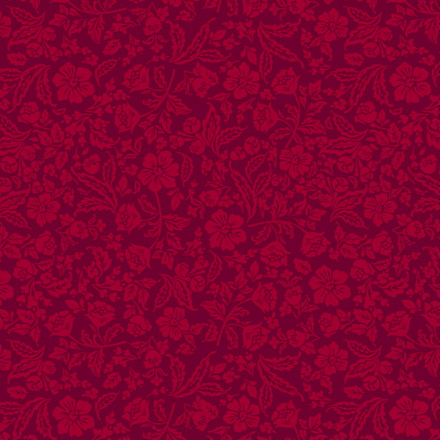 Waverly Inspirations 44" Cotton Paris Floral Fabric by the Yard, Red Plum