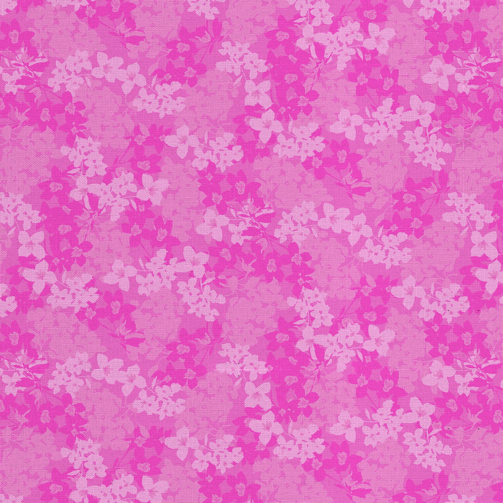 Waverly Inspirations 1 Yard 100% Cotton Eva's Blooms, Fuschia, 44" Wide for Quilting & Sewing
