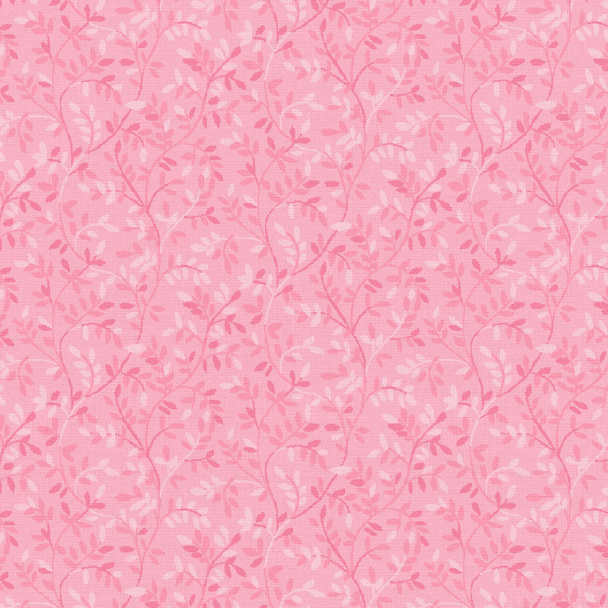 Waverly Inspirations 1 Yard 100% Cotton Italian Leaves, Pink Nectar, 44" Wide for Quilting & Sewing