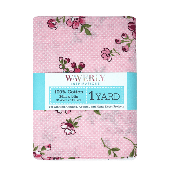 Waverly Inspirations 1 Yard Cut 100% Cotton Prints Fabric Floral 44" Wide for Quilting & Sewing