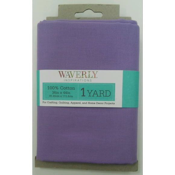 Waverly Inspirations 44" x 1 Yard Cotton Precut Sewing Fabric, Purple Color Sewing Fabric, 1 Each
