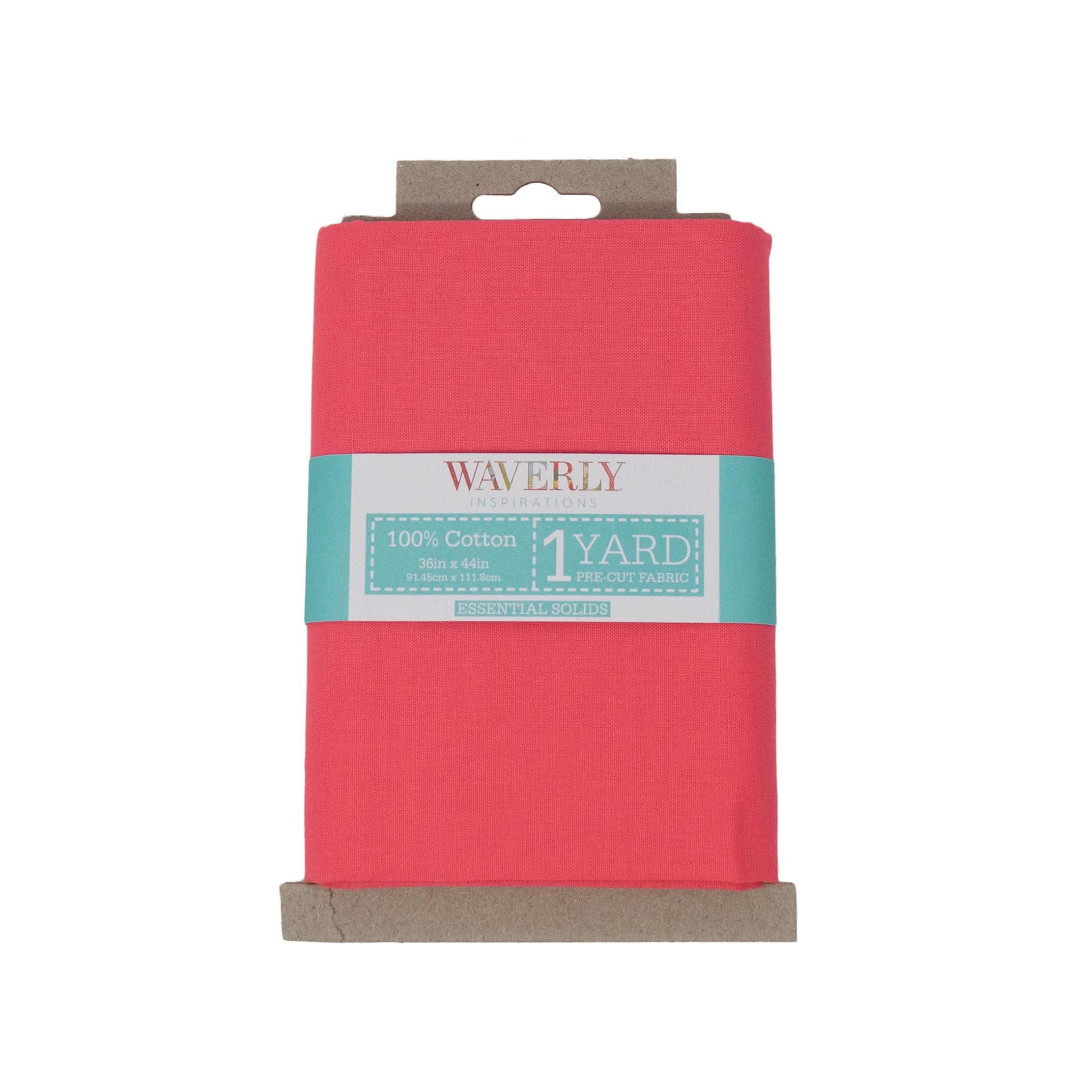 Waverly Inspirations 1 Yard Cut 100% Cotton Solid Fabric Solid Coral 44" Wide for Quilting & Sewing