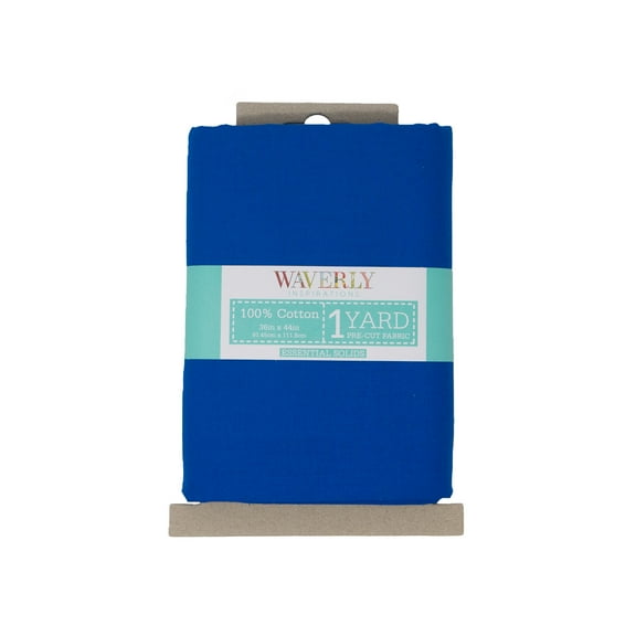 Waverly Inspirations 1 Yard Cut 100% Cotton Solid Fabric Solid Lapis 44" Wide for Quilting & Sewing