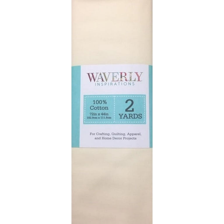 Waverly Inspirations 100% Cotton 44 Solid Ecru Color Sewing Fabric by the  Yard