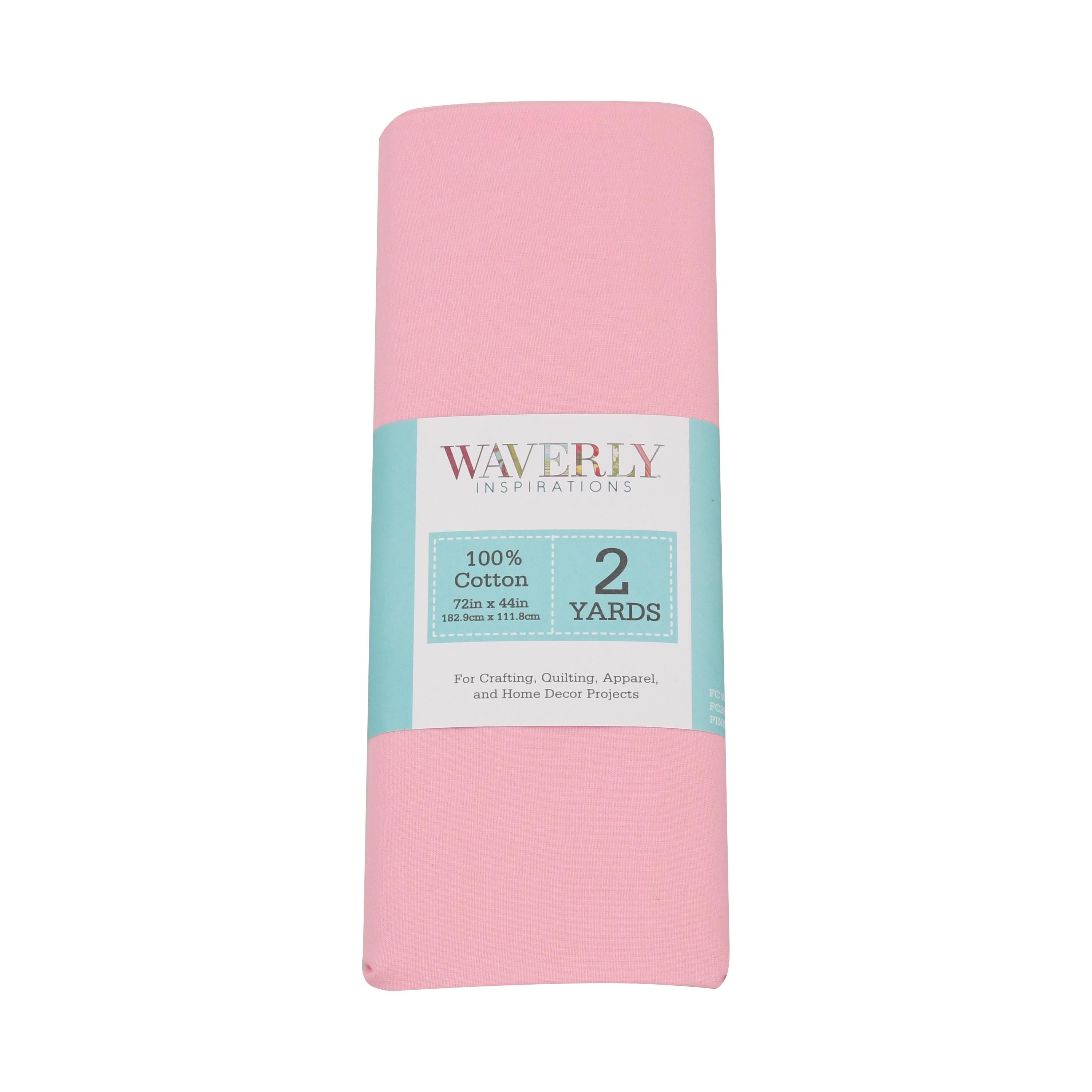 Waverly Inspirations 2 Yard Cut 100% Cotton Fabric Pink, 44" Wide for Quilting & Sewing