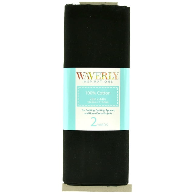 Waverly Inspirations 44" x 2 yd 100% Cotton Precut Sewing & Crafting Fabric, Black