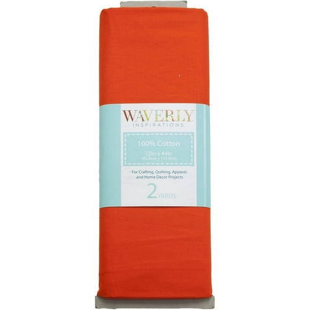 Waverly Inspirations 44" x 2 yd 100% Cotton Sewing & Craft Fabric, Orange