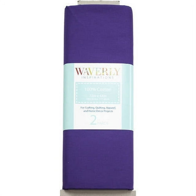 Waverly Inspirations 44" x 2 yd 100% Cotton Sewing & Craft Fabric, Purple
