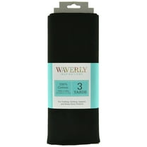 Waverly Inspirations 44" x 3 yards 100% Cotton Solid Onyx Color Pre-cut Sewing Fabric