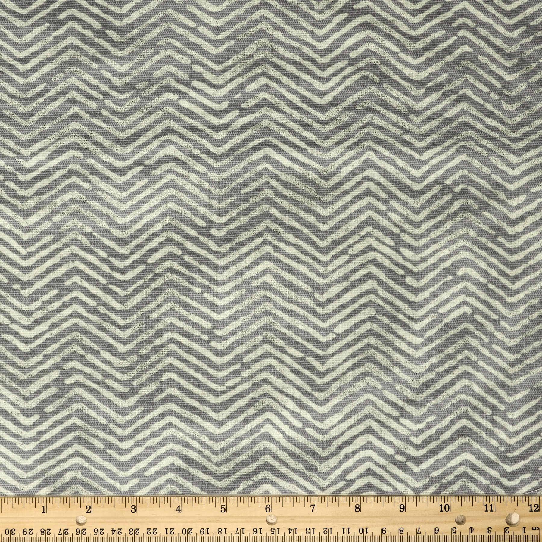 Waverly Inspirations 45" 100% Cotton Herringbone Sewing & Crafting Fabrics, 8 yd By the Bolt, Gray