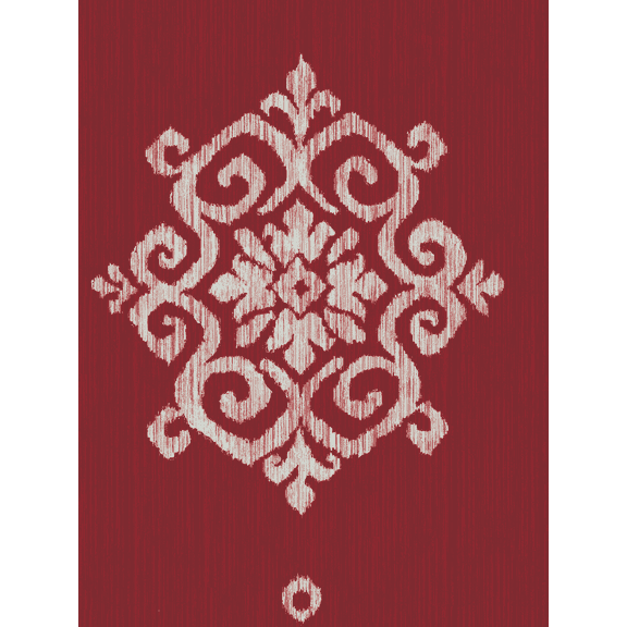 Waverly Inspirations 45" 100% Cotton Ikat Sewing & Craft Fabric 8 yd By the Bolt, Red