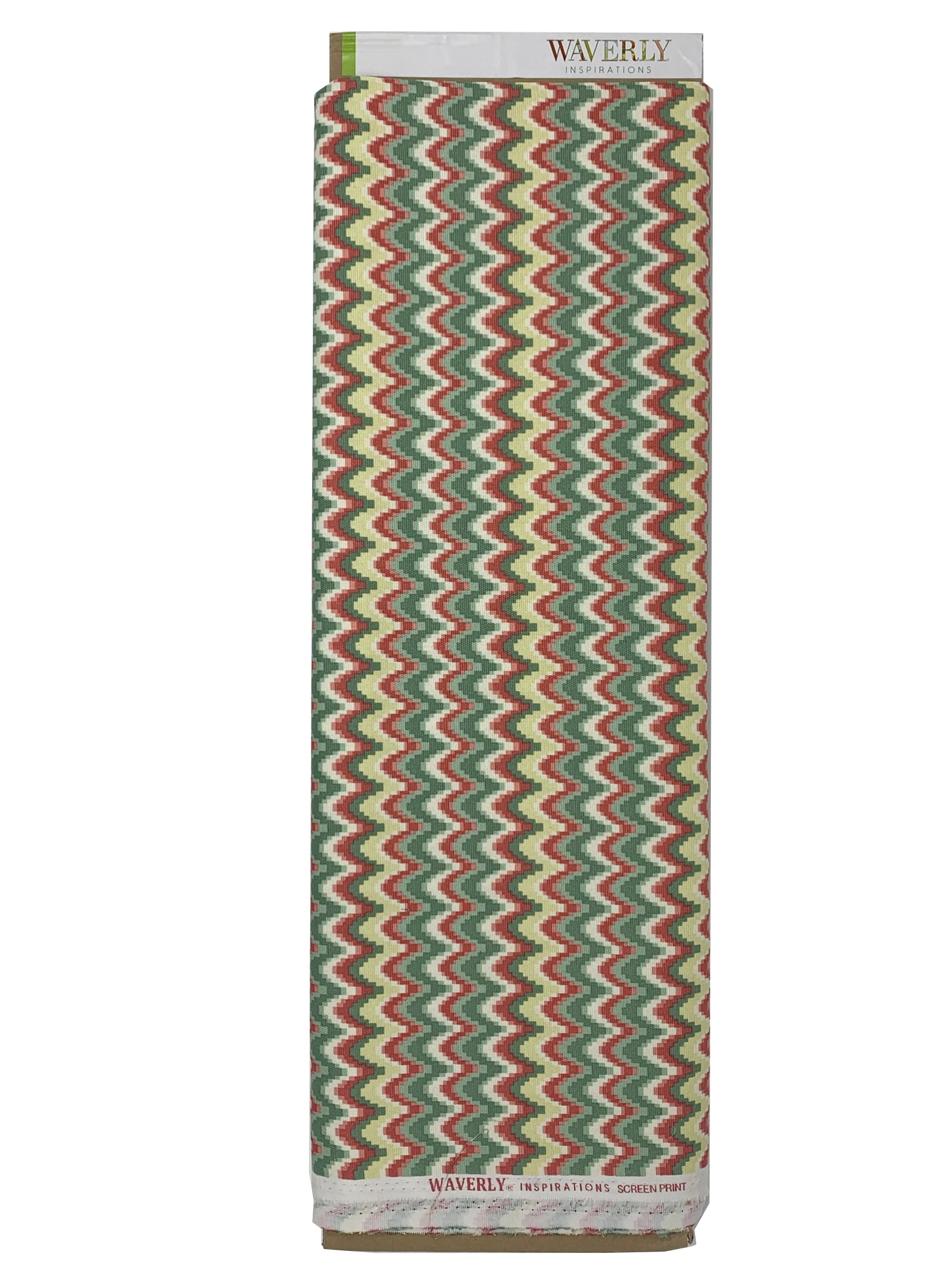 Waverly Inspirations 45" 100% Cotton Ikat Sewing & Crafting Fabrics, 8 yd By the Bolt, Coral