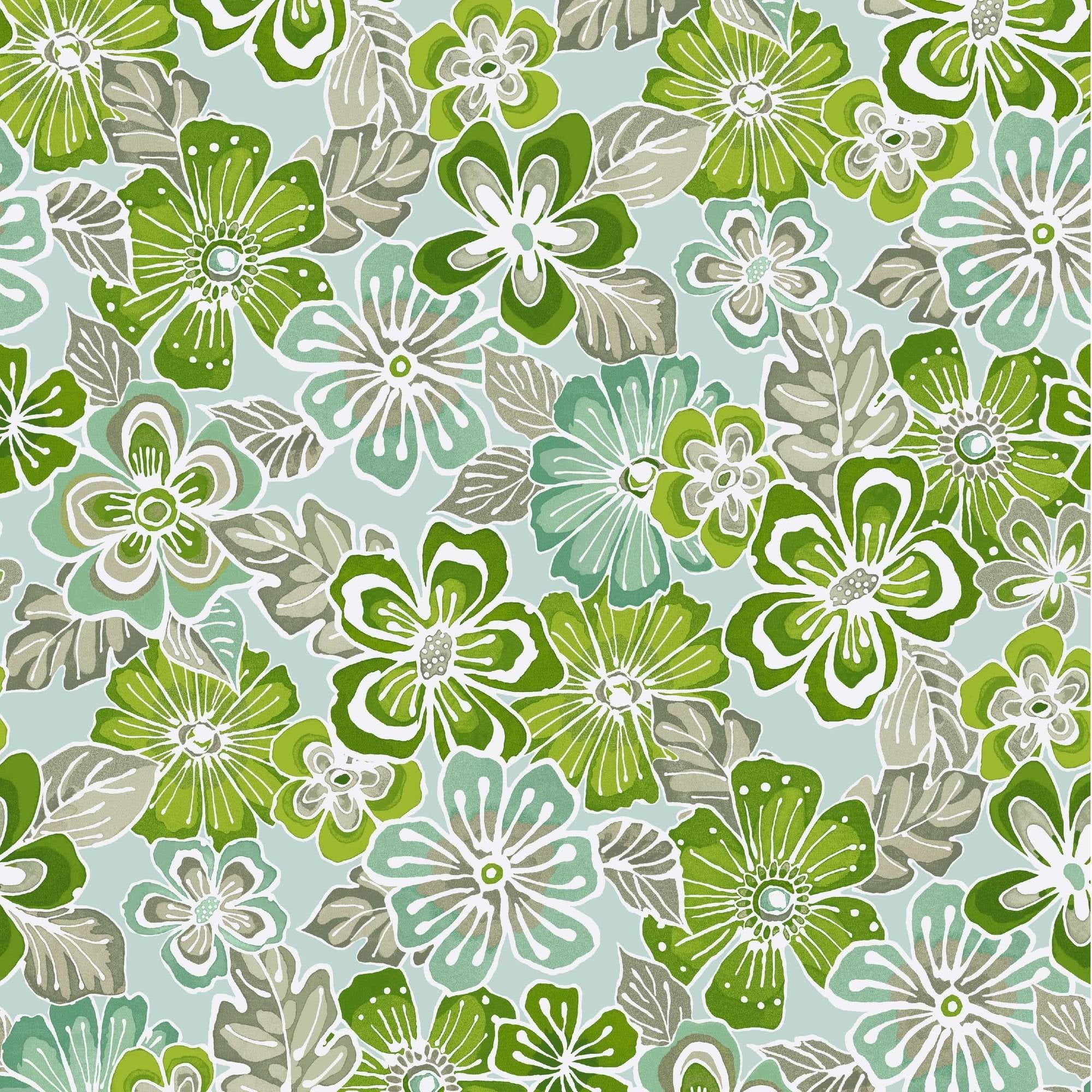 Waverly Inspirations 45" 100% Cotton Pop Flower Sewing & Craft Fabric 8 yd By the Bolt, Lime