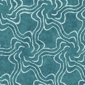 Waverly Inspirations By the Yard 100% Cotton Printed Fabric, Teal, 45" Wide for Quilting & Sewing