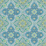 Waverly Inspirations 45" 100% Cotton Printed Sewing & Craft Fabric By the Yard, Tile Azure