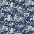 thumbnail image 1 of Waverly Inspirations 45" 100% Cotton Toile Sewing & Craft Fabric By the Yard, Navy, 1 of 1