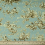 Waverly Inspirations 45" 100% Cotton Toile Sewing & Craft Fabric By the Yard, Spa