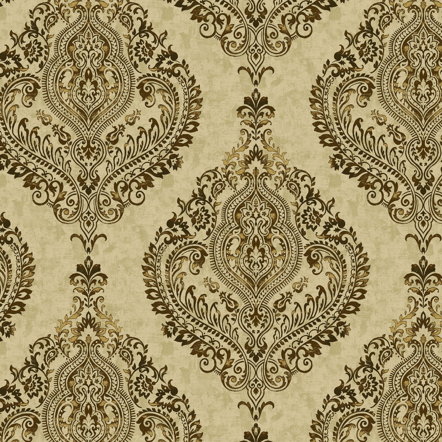 Waverly Inspirations 54" 100% Cotton Duck Large Damask Chai Color Sewing Fabric by the Bolt