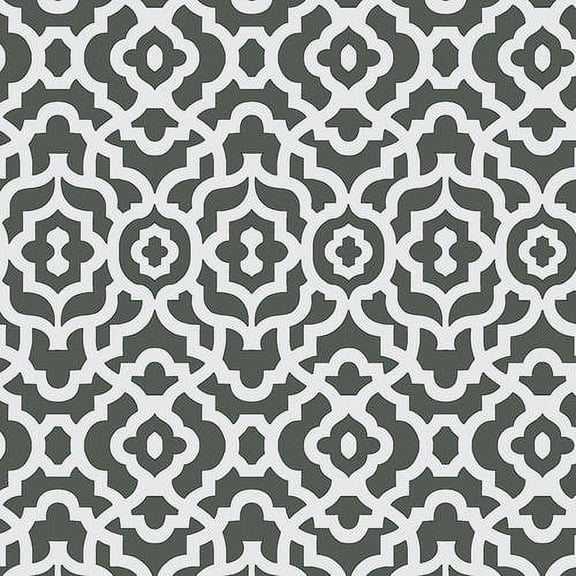 Waverly Inspirations 54" 100% Cotton Lattice Printed Sewing & Craft Fabric By the Yard, Grey