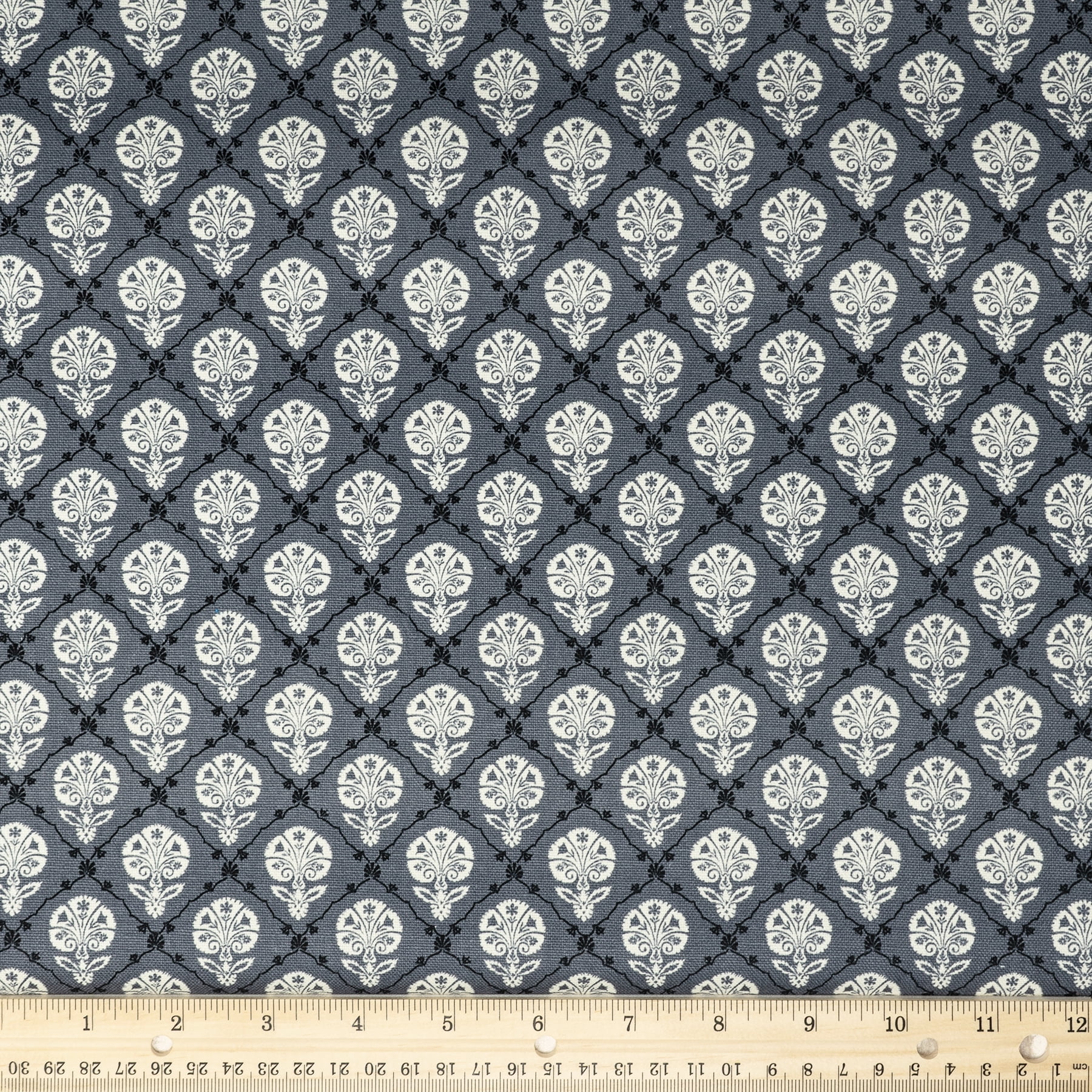 Groovy Black Checker Print Fabric By The Yard - Wavy Checkered Black Fabric  - Black and White Fabric – Pip Supply