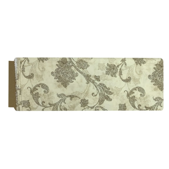 Waverly Inspirations 54" 100% Cotton Scroll Sewing & Craft Fabric 9 yd By the Bolt, Cream