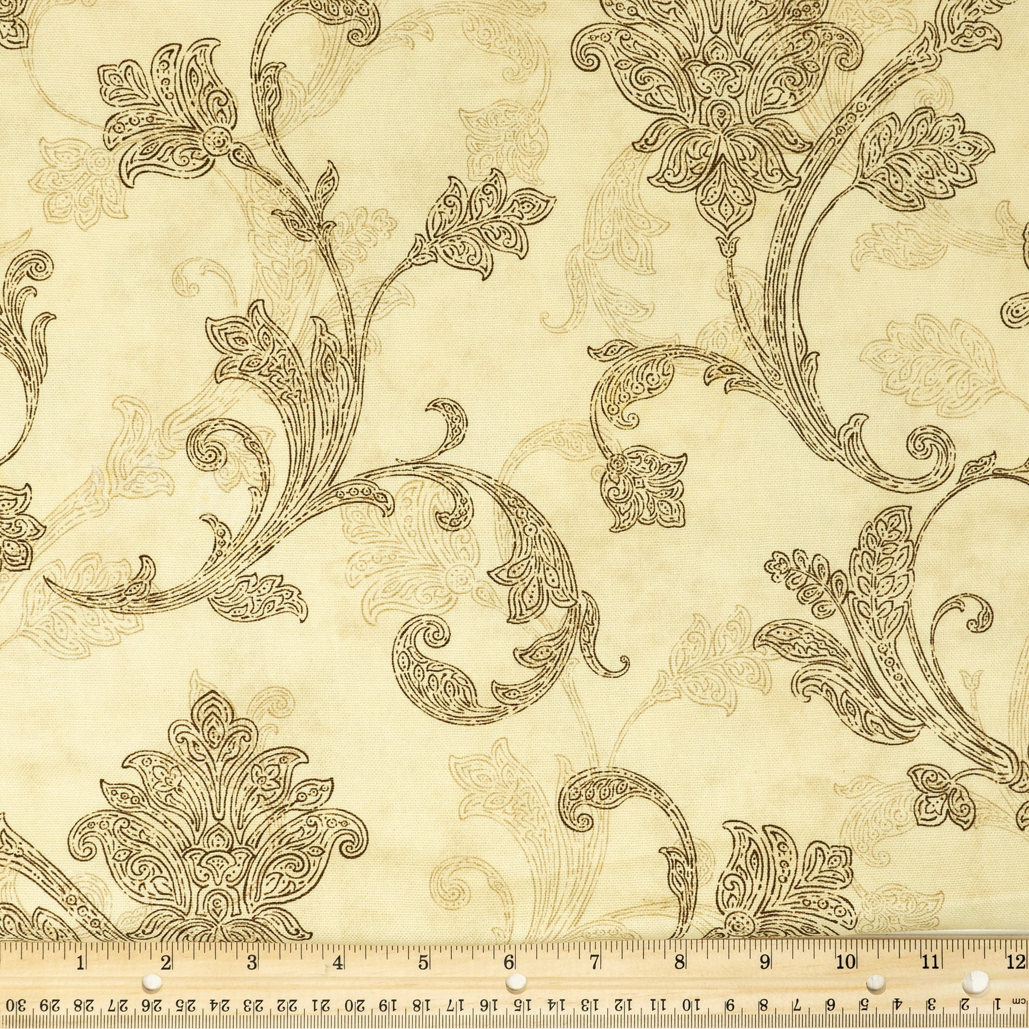 Covington Pastorale Toile Duck Taupe/Brown | Medium Weight Duck Fabric |  Home Decor Fabric | 54 Wide