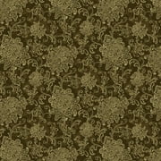 Waverly Inspirations 54 in 100% Cotton Sewing & Craft Fabric By the Yard, Large Scroll Cocoa