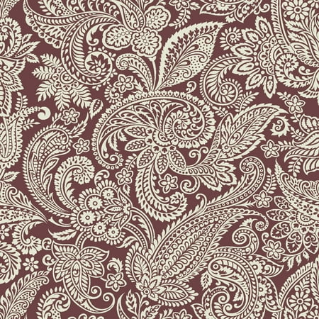 Waverly Inspirations 100% Cotton Duck 54" Width Graphic Paisley Red Color Sewing Fabric By the Bolt