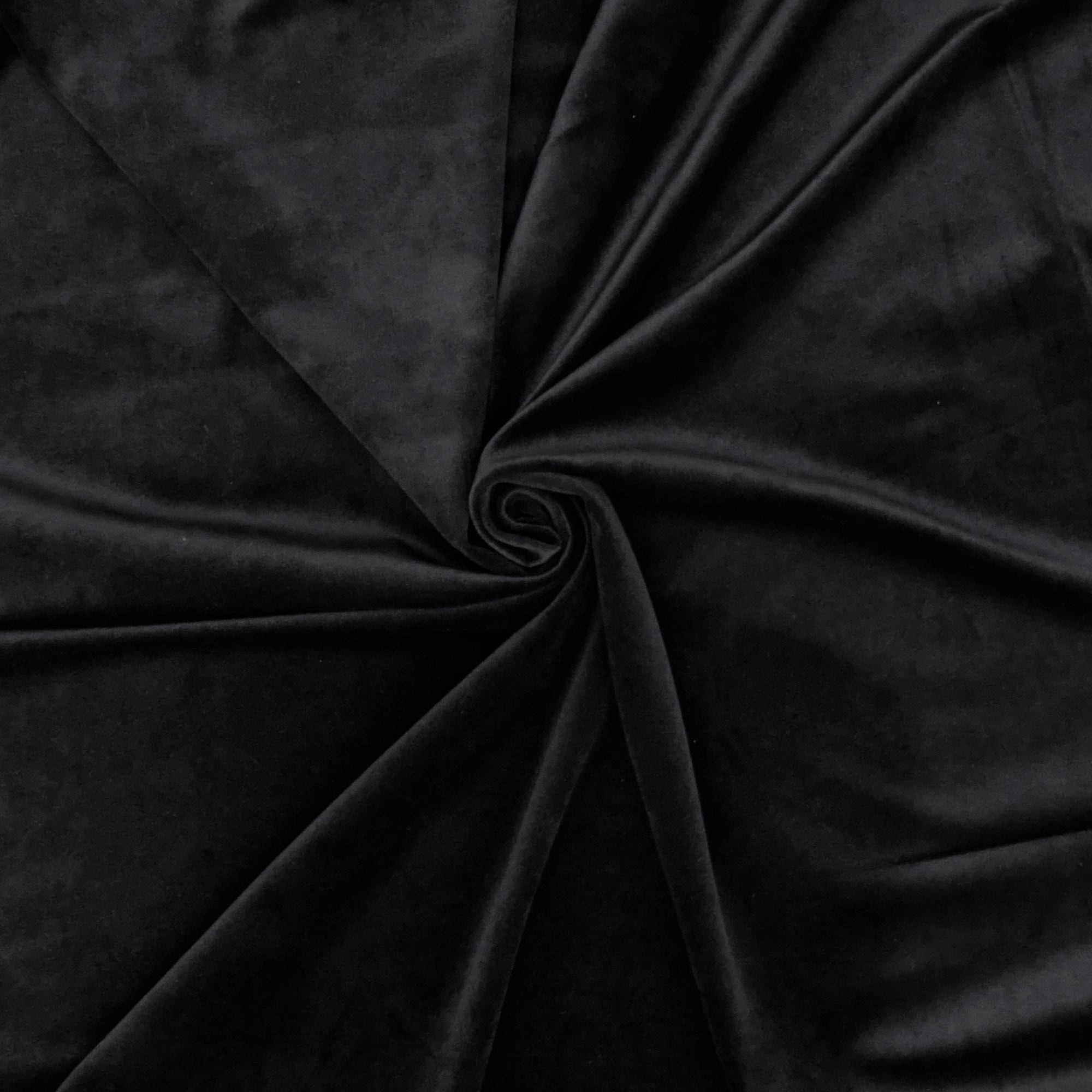 Waverly Inspirations 54"(By The Yard)Craft Projects Quilting Faux Velvet Fabric, Black