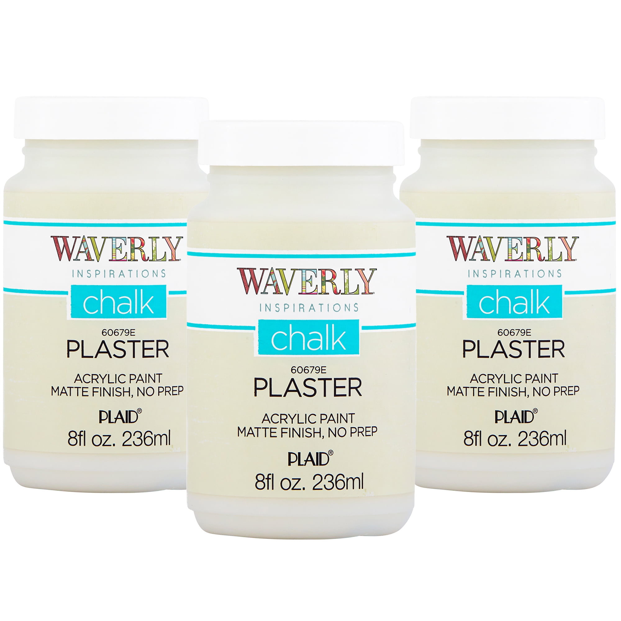 Waverly Inspirations Acrylic Chalk Paint Kit, Plaster, Set of 3, 8 fl