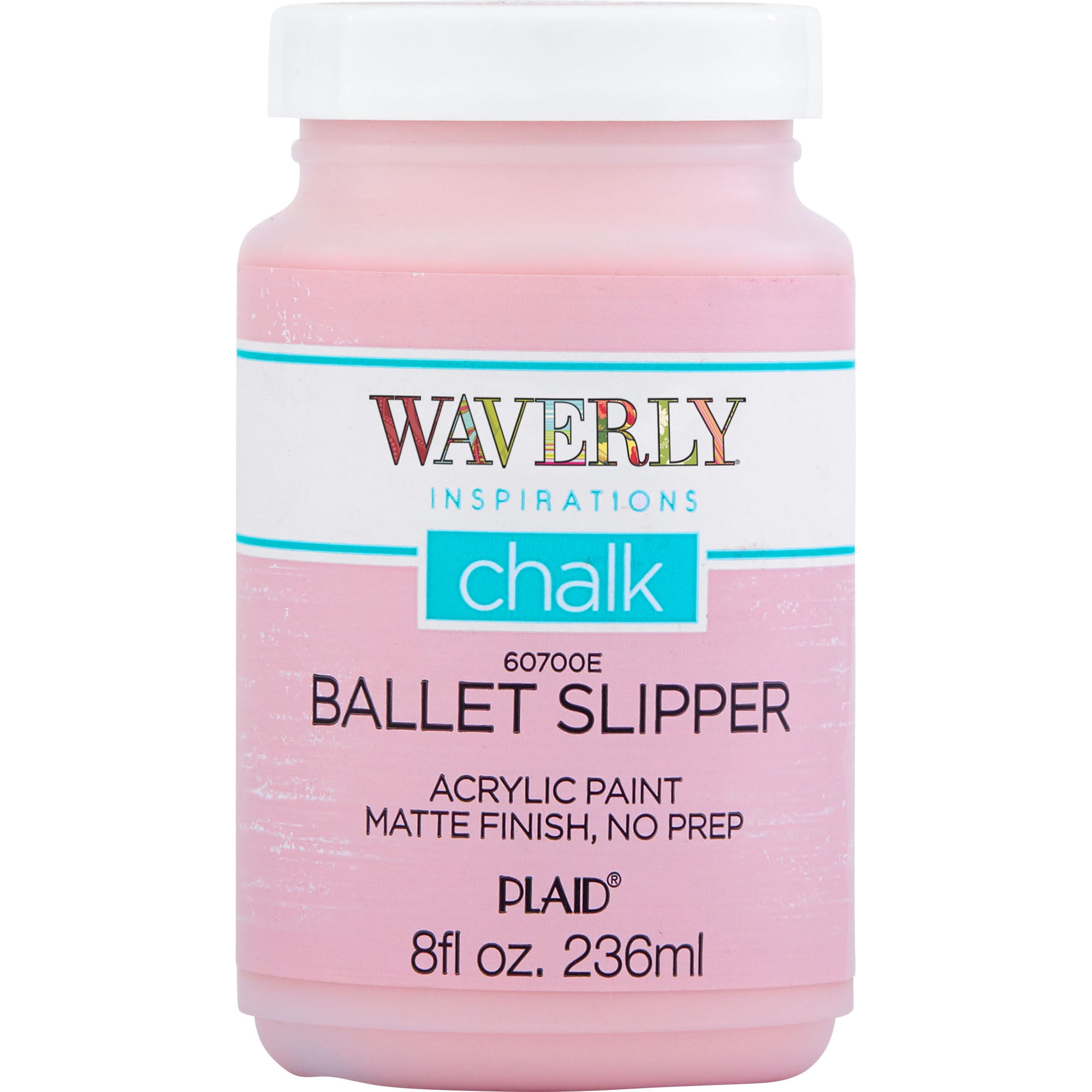 Waverly Inspirations Chalk Paint, Ultra Matte, Ballet Slipper, 8 fl oz