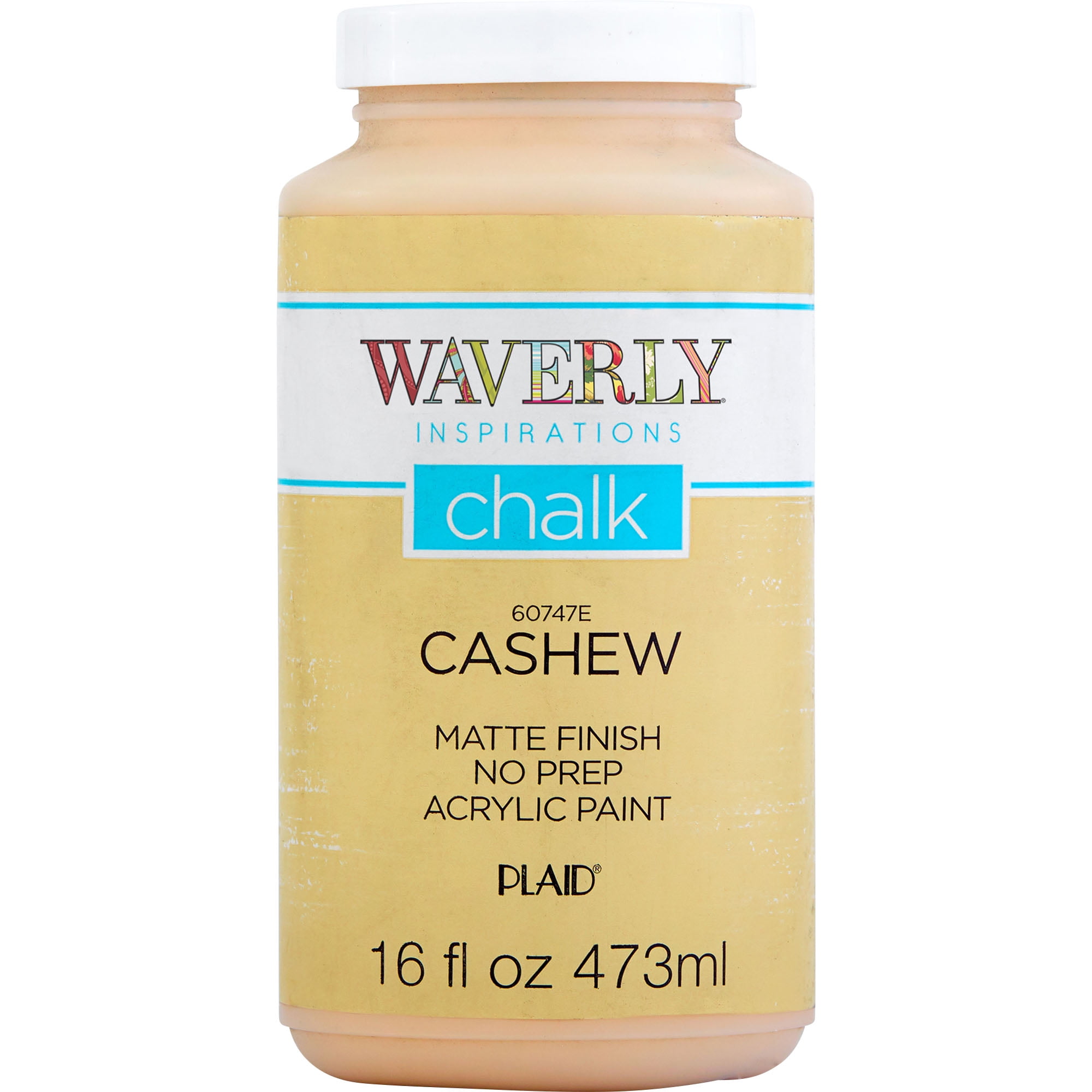 Waverly Inspirations Chalk Paint, Ultra Matte, Cashew, 16 fl oz