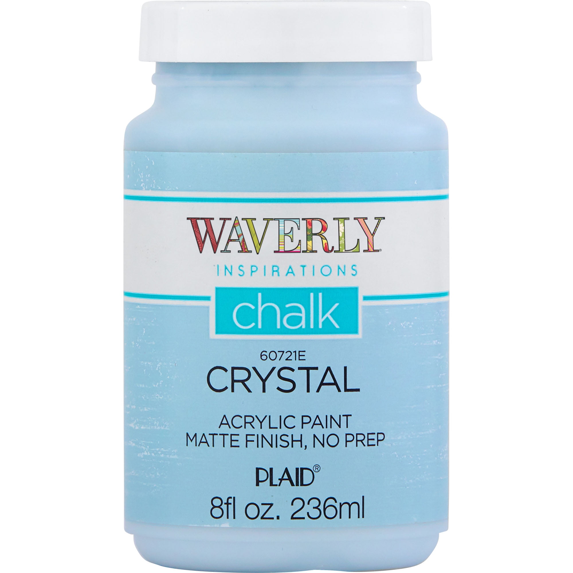 Waverly Inspirations Chalk Paint, Ultra Matte, Crystal, 8 fl oz