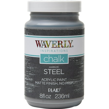 Waverly Inspirations Chalk Paint, Ultra Matte Finish, Steel, 8 fl oz