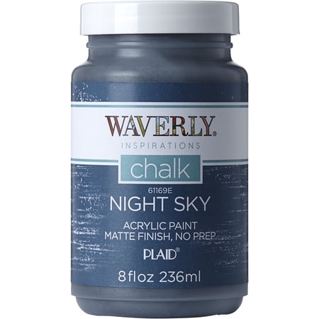 Waverly Inspirations Chalk Paint, Ultra Matte, Night Sky, 8 fl oz