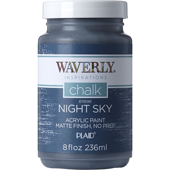 Waverly Inspirations Chalk Paint, Ultra Matte, Night Sky, 8 fl oz