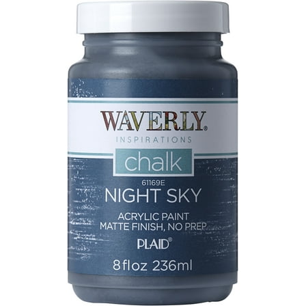 Waverly Inspirations Chalk Paint, Ultra Matte, Night Sky, 8 fl oz