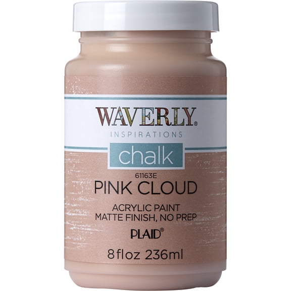 Waverly Inspirations Chalk Paint, Ultra Matte, Pink Cloud, 8 fl oz
