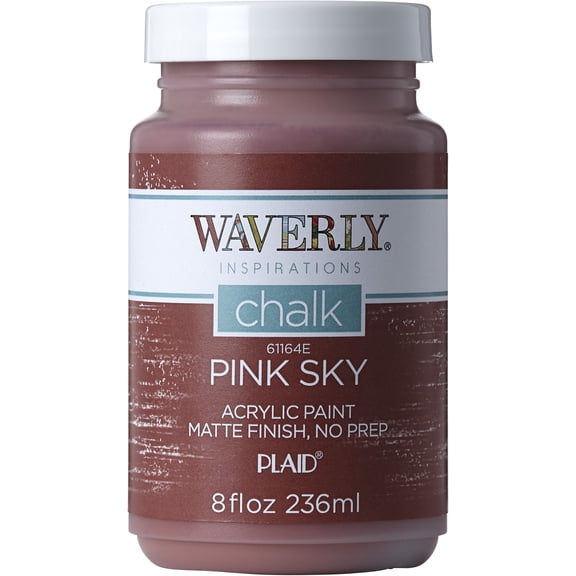 Waverly Inspirations Chalk Paint, Ultra Matte, Pink Sky, 8 fl oz