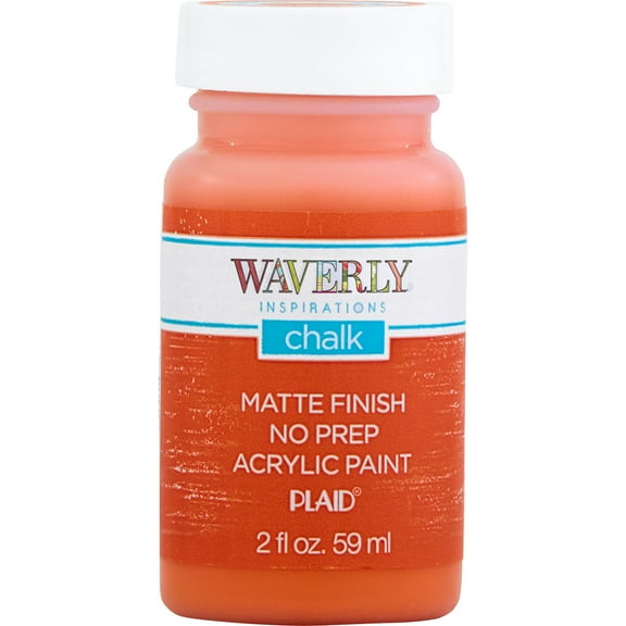 Waverly Inspirations Chalk Paint, Ultra Matte, Pumpkin, 2 fl oz