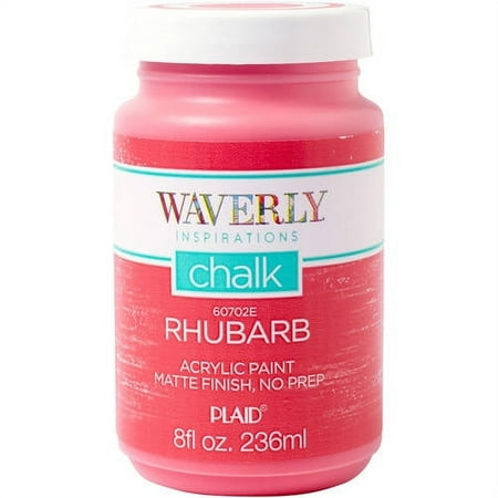 Waverly Inspirations Chalk Paint, Ultra Matte, Rhubarb, 8 fl oz