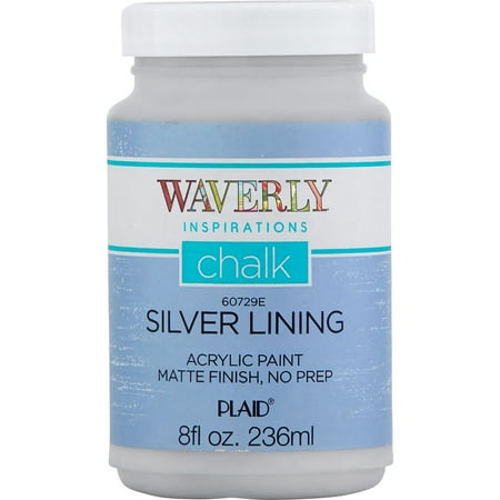 Waverly Inspirations Chalk Paint, Ultra Matte, Silver Lining, 8 fl oz