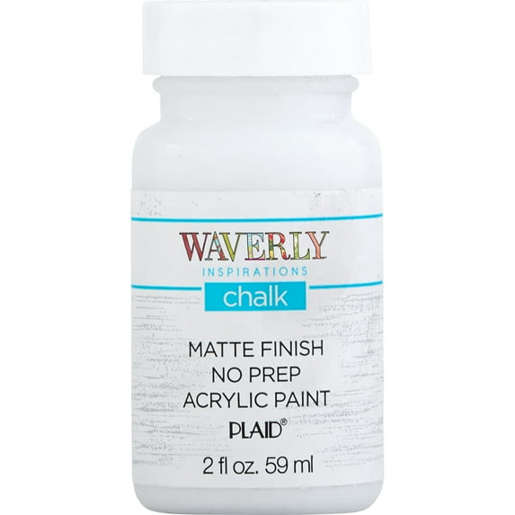 Waverly Inspirations Chalk Paint, Ultra Matte, White, 2 fl oz